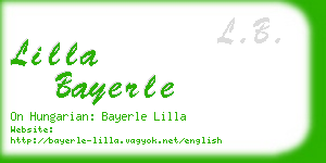 lilla bayerle business card